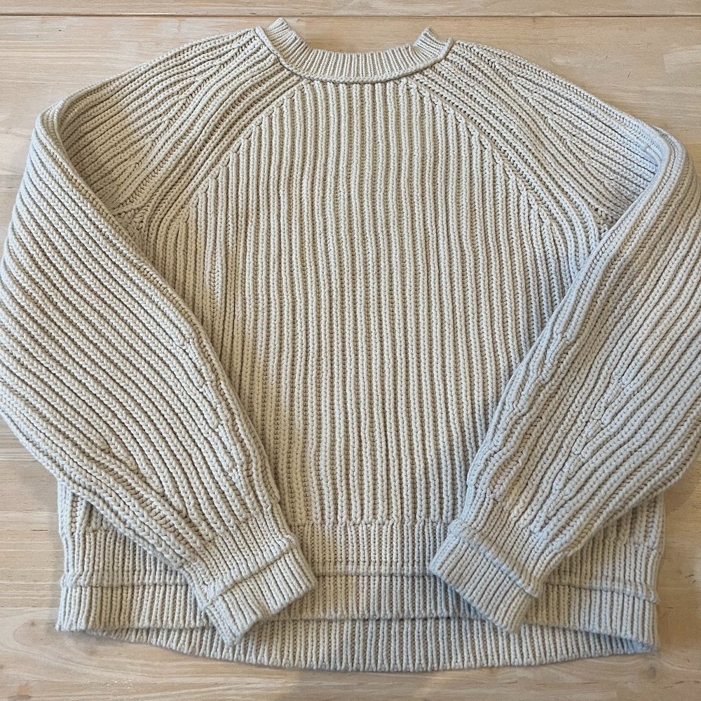 RARE and NEW J.Crew Fisherman style cream sweater